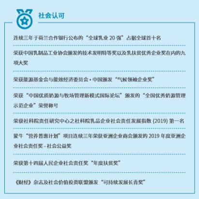 蒙牛乳业2019年发展历程,蒙牛业绩大全