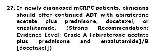 AUA指南：恩扎卢胺用于晚期前列腺癌要点更新与研究进展