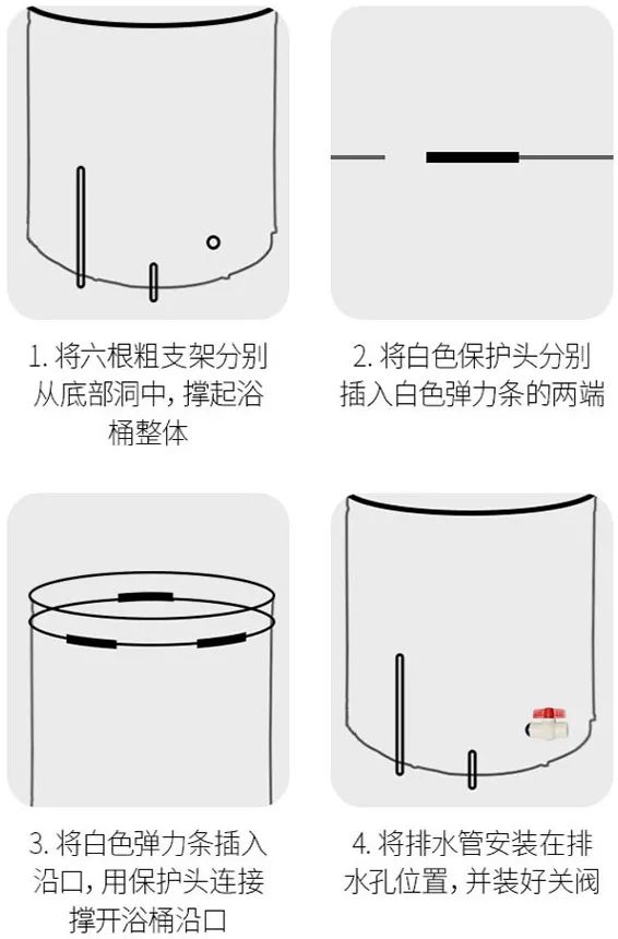 小浴室必备之折叠泡澡桶,有了折叠泡澡桶在家也能泡澡了