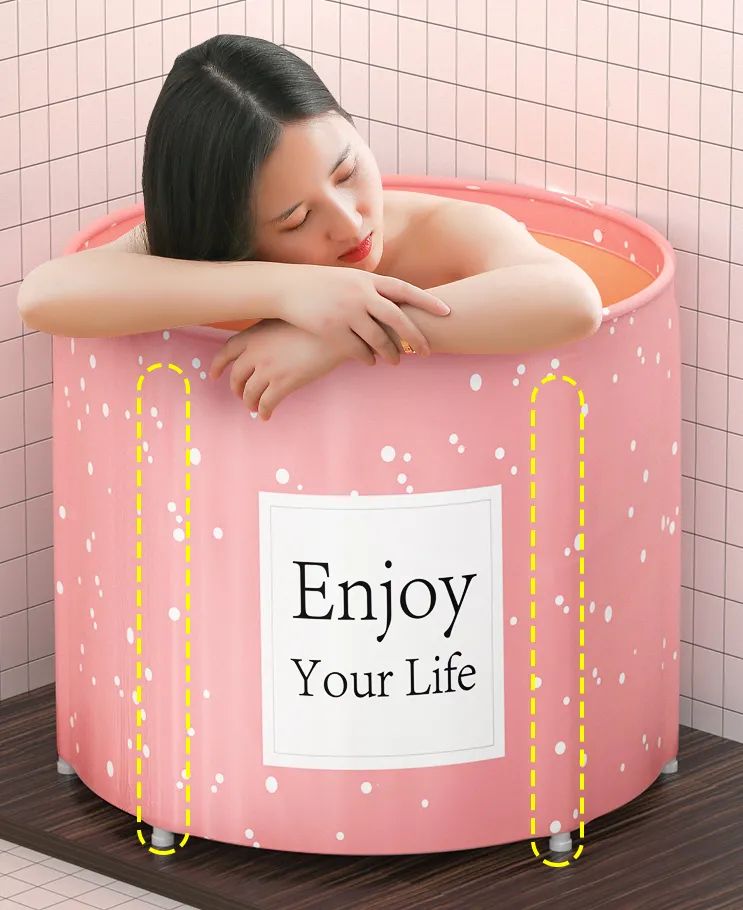 小浴室必备之折叠泡澡桶,有了折叠泡澡桶在家也能泡澡了