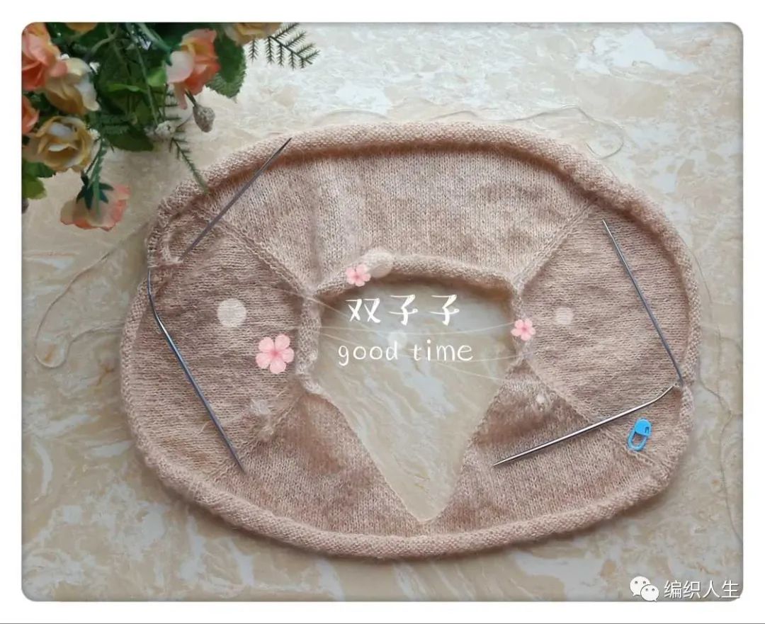 套头衫女秋款棒针编织,韩版落肩袖宽松毛衣编织教程