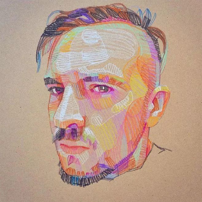 色彩斑斓彩铅画,色彩斑斓的彩铅画超级的美