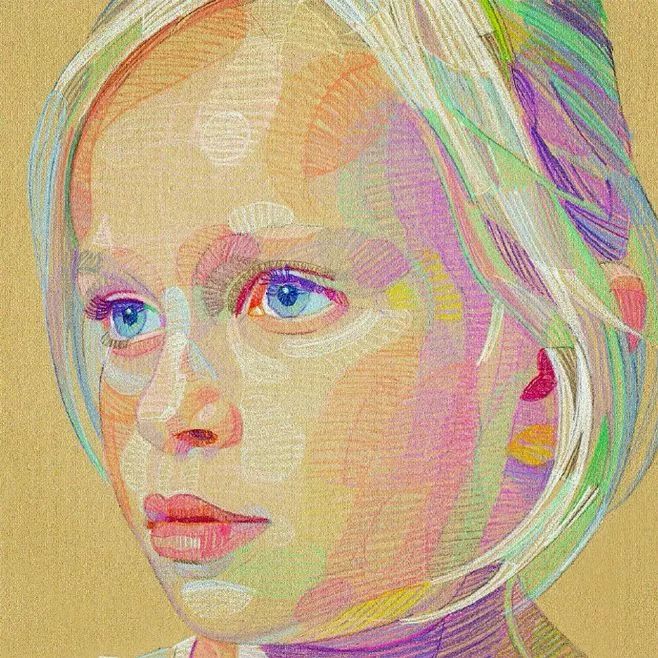 色彩斑斓彩铅画,色彩斑斓的彩铅画超级的美