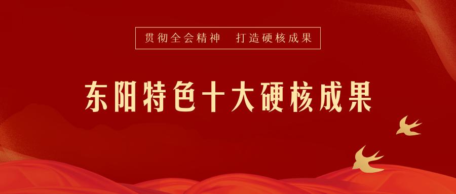 全市上下齐心内外东阳人合力高质量打造好十大硬核成果