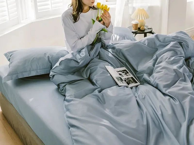 水星家纺纯棉亲肤四件套,纯棉四件套亲肤棉简单