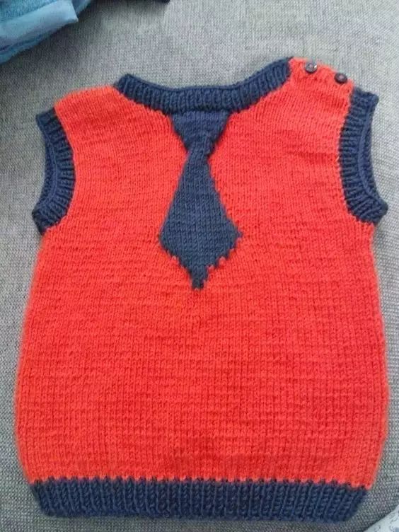 儿童背心6-12岁秋冬款长款,儿童v领背心的织法