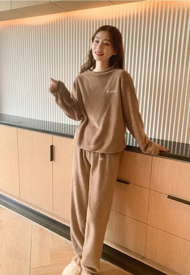 双面珊瑚绒睡衣女款,男双面珊瑚绒睡衣加厚