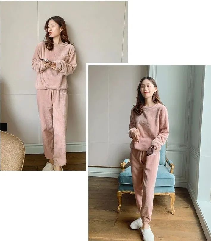 双面珊瑚绒睡衣女款,男双面珊瑚绒睡衣加厚