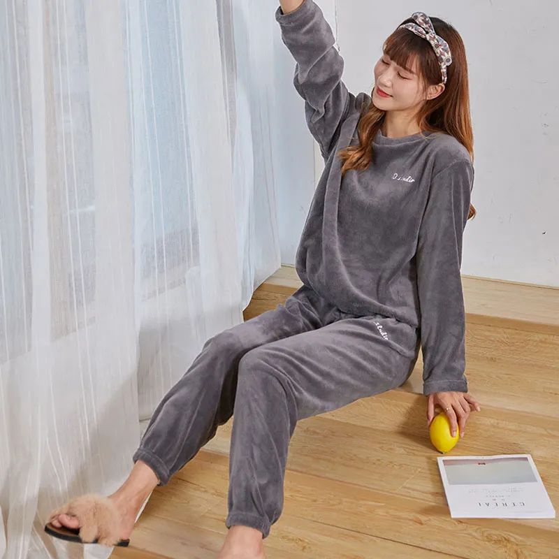 双面珊瑚绒睡衣女款,男双面珊瑚绒睡衣加厚