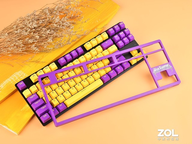 紫金之巅,达尔优a87机械键盘