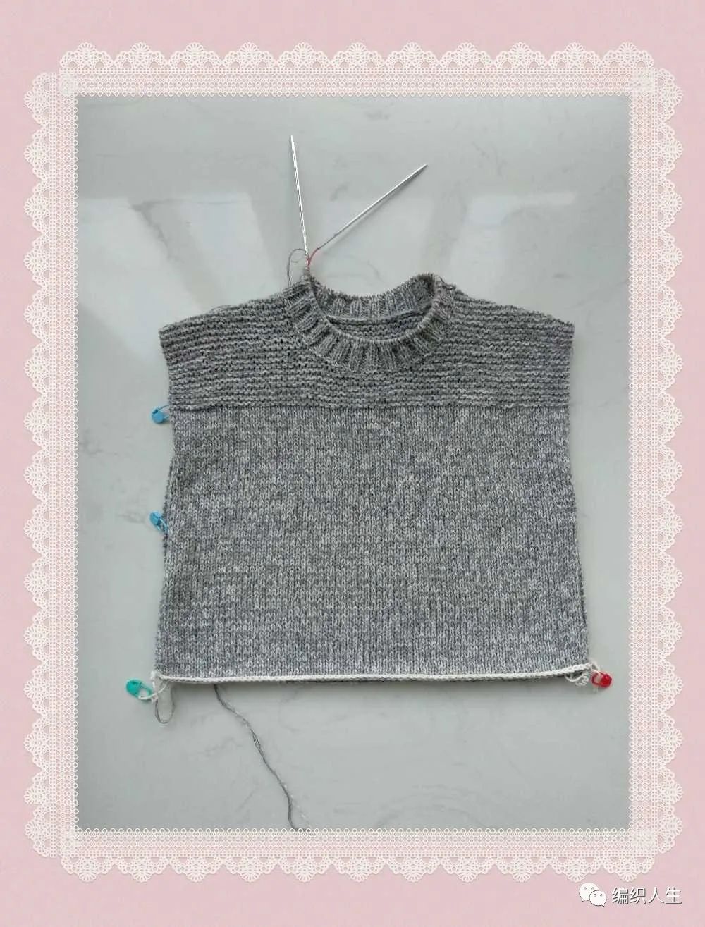 粗棒针女童套头毛衣编织,9号棒针织套头毛衣肩膀留多少针