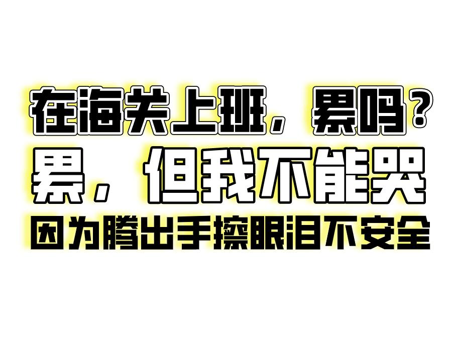 海关工作真实感受,海关上班的真实感受