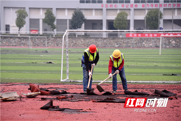 娄底新化一中田径运动会,娄底一中田径场