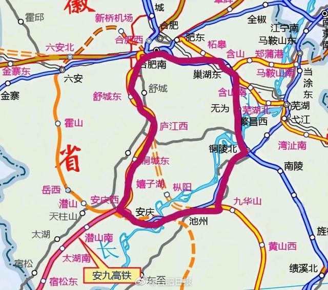 2021-2035安徽高铁发展空间规划公示,安徽未来高铁和高速建设规划图