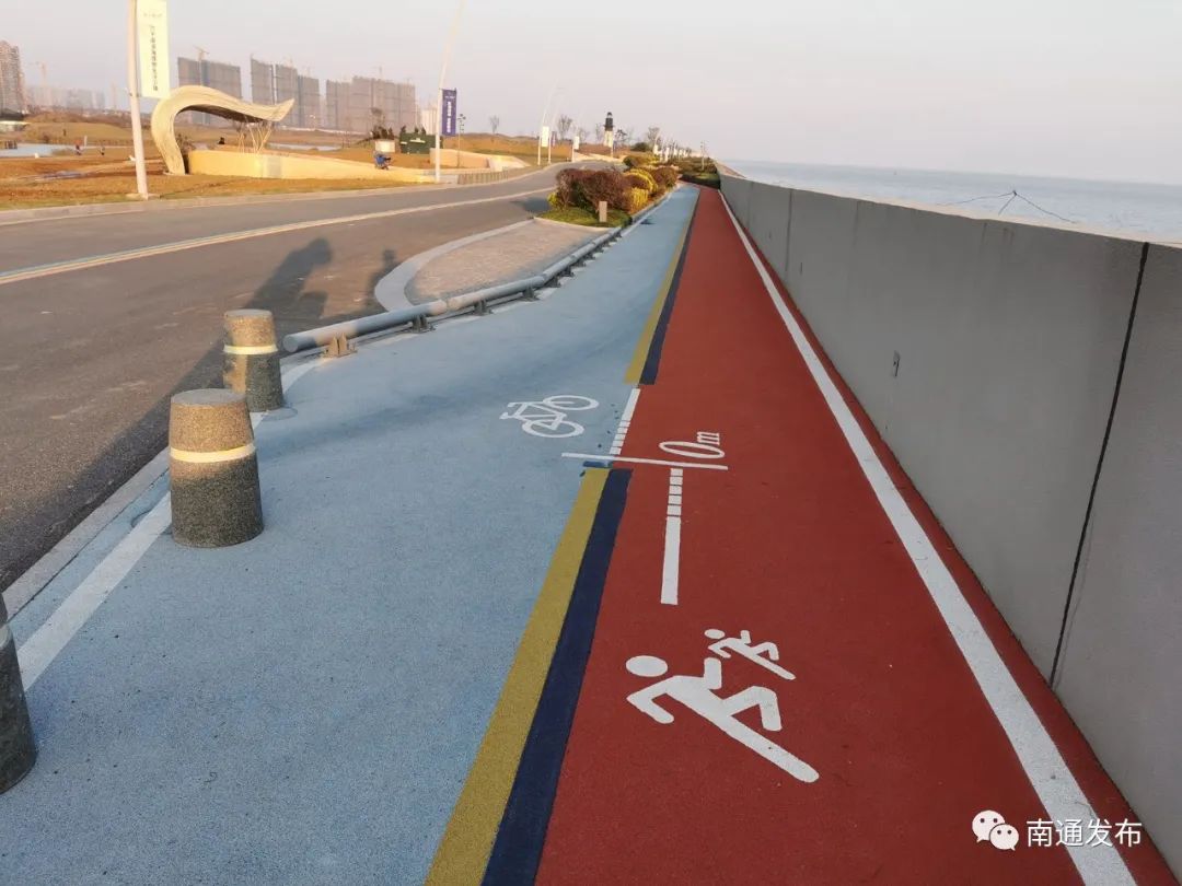 南通最美海岸线,南通海岸线公园风景图