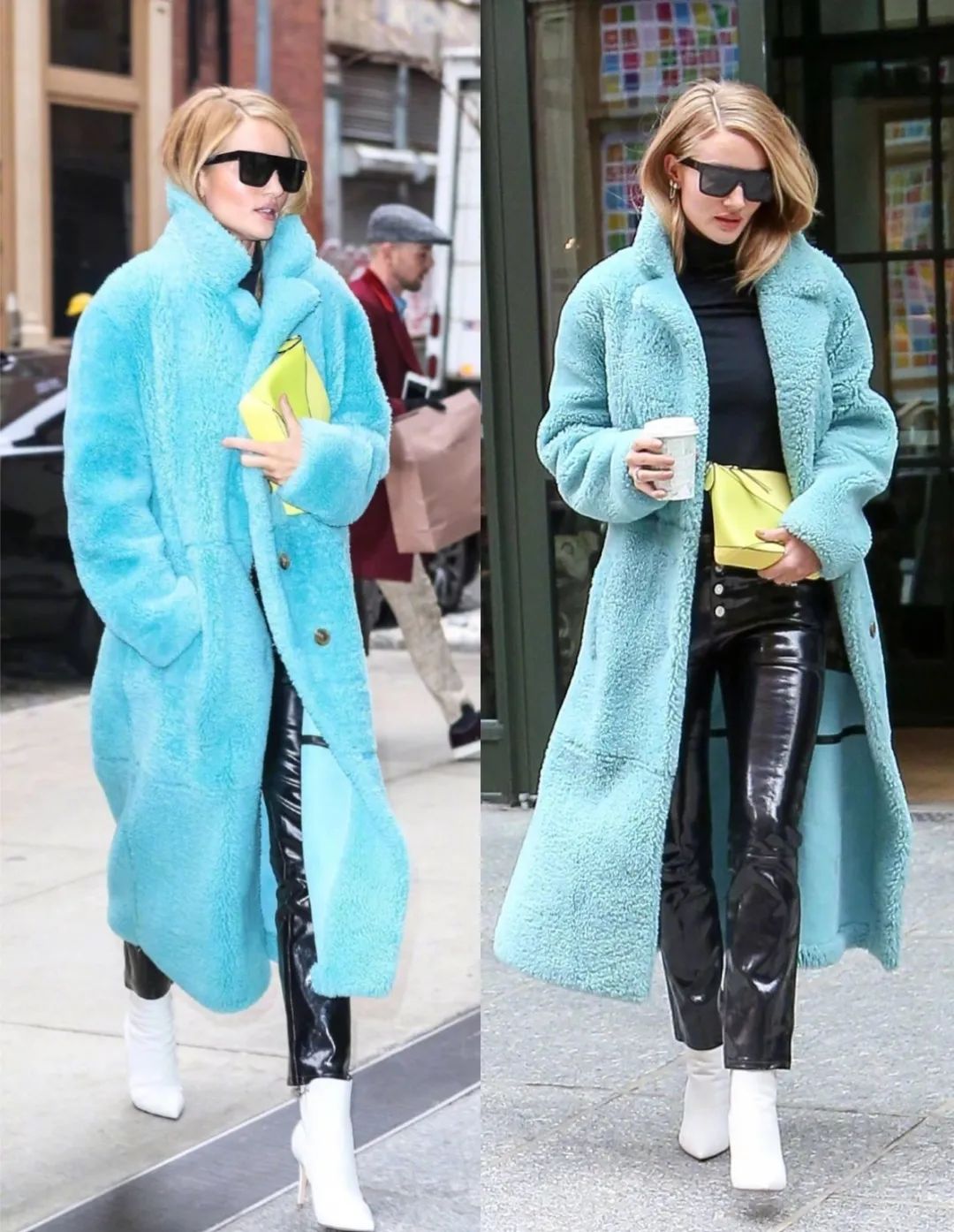 羊羔绒外套很丑的搭配,羊羔毛外套穿搭高级感