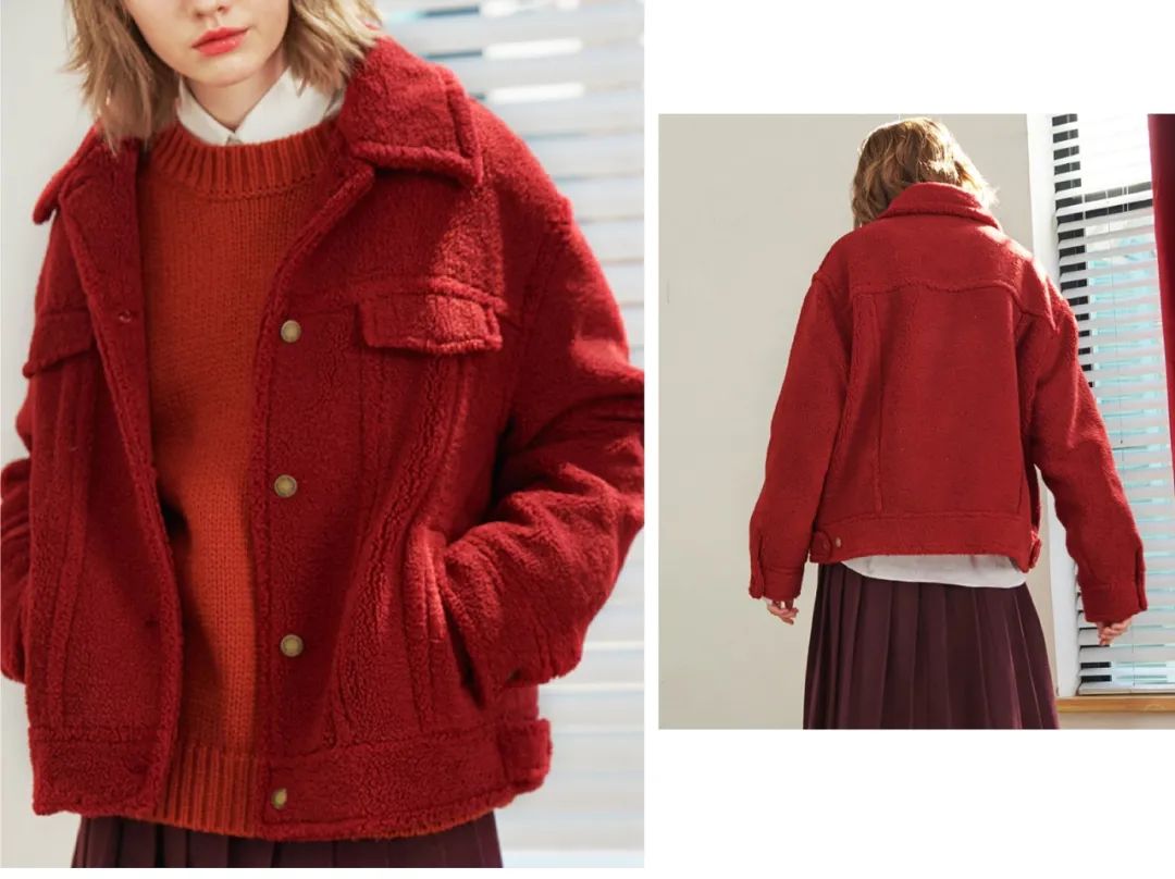 羊羔绒外套很丑的搭配,羊羔毛外套穿搭高级感