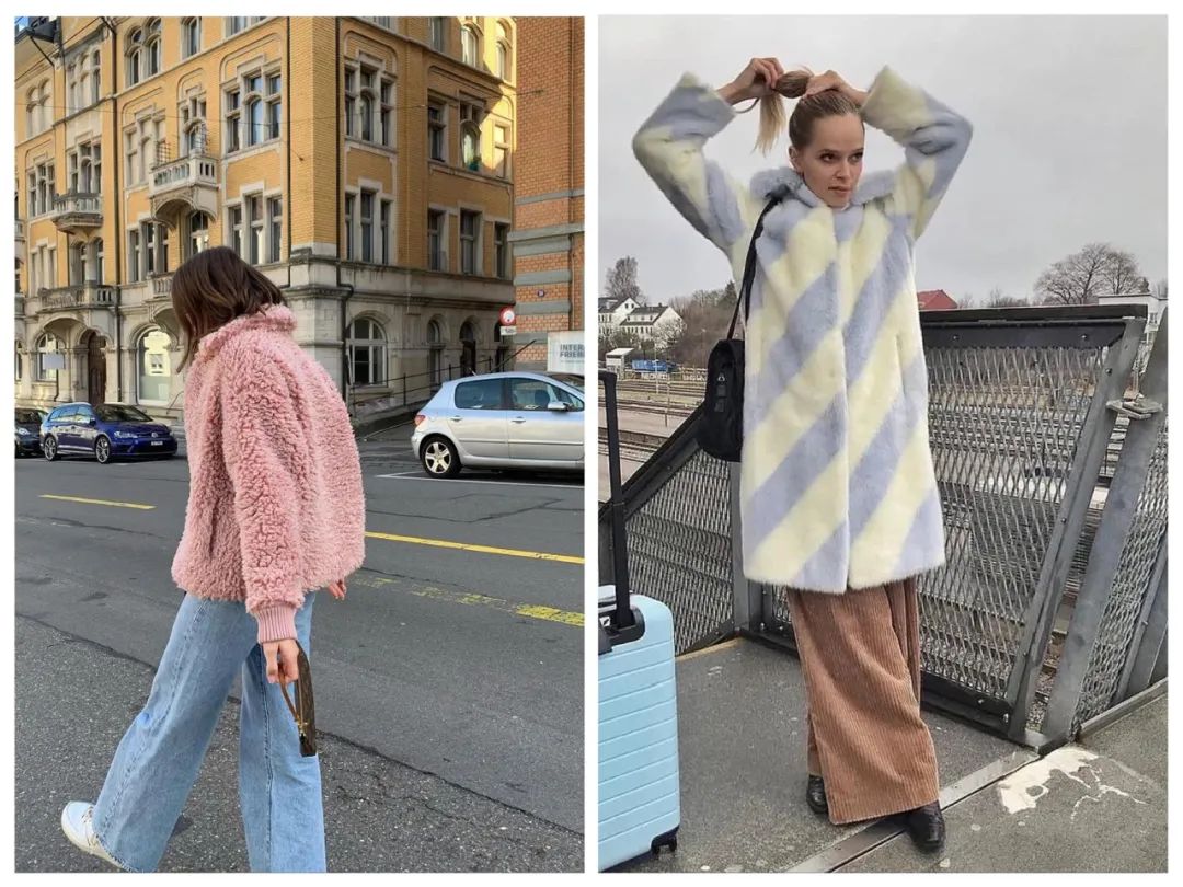 羊羔绒外套很丑的搭配,羊羔毛外套穿搭高级感