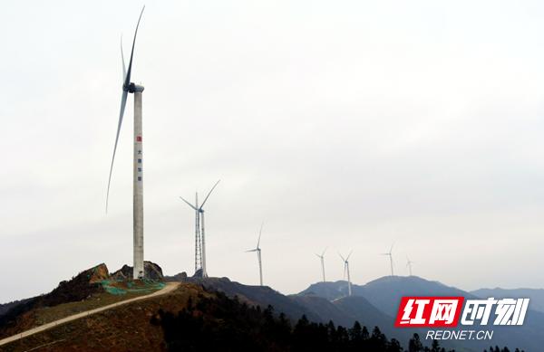 绥宁县在建太平岭风电场,风力发电新项目开工