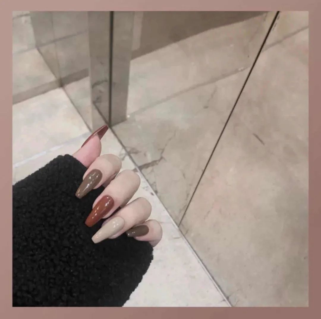 简单款美甲显手白高贵冬天,这100款秋冬美甲也太好看了吧