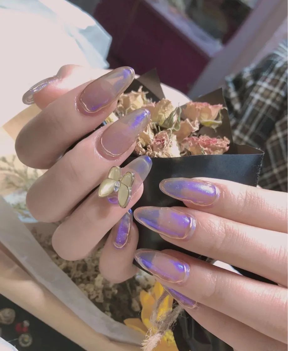 简单款美甲显手白高贵冬天,这100款秋冬美甲也太好看了吧