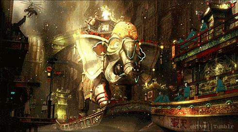 日本动画产业中的建筑,日本动画产业展示