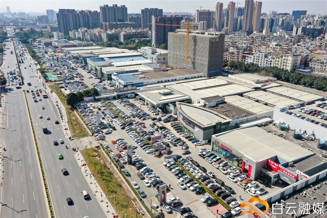 白云大道北南菱汽车城,白云区积极实施道路改造提升工程