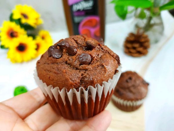 巧克力香蕉麦芬蛋糕,巧克力豆麦芬蛋糕