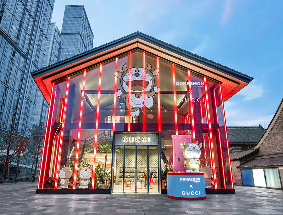 gucci哆啦a梦联名款套装多少钱,gucci2018早春中国