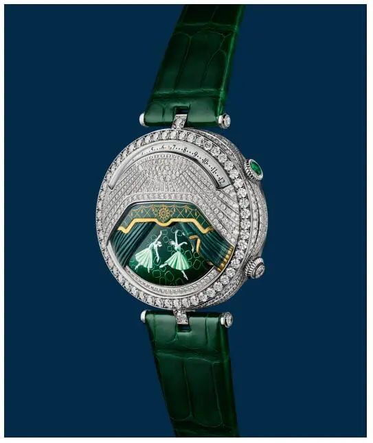 女首富有福了,梵克雅宝女士腕表复杂功能首次领先,表中芭蕾可视可听,按需*放播**