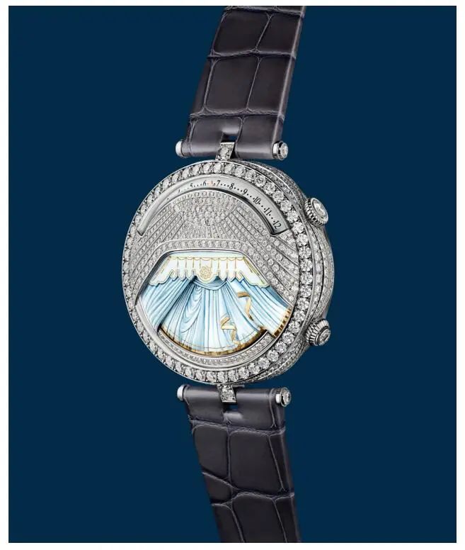 女首富有福了,梵克雅宝女士腕表复杂功能首次领先,表中芭蕾可视可听,按需*放播**