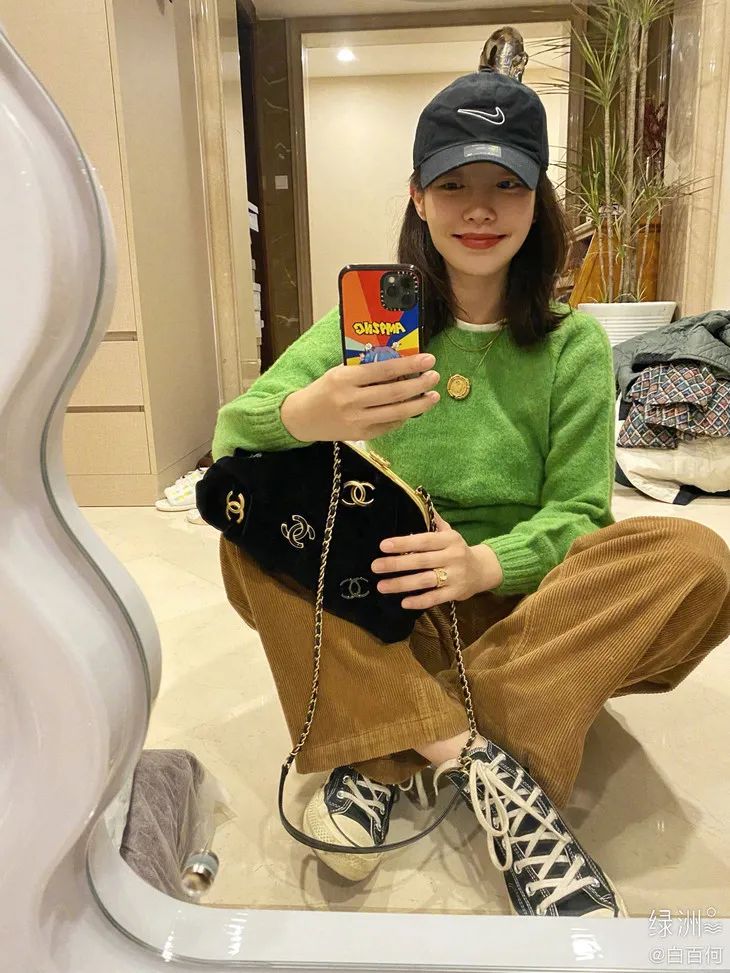 白百何坎肩卫衣,白百何ootd穿搭