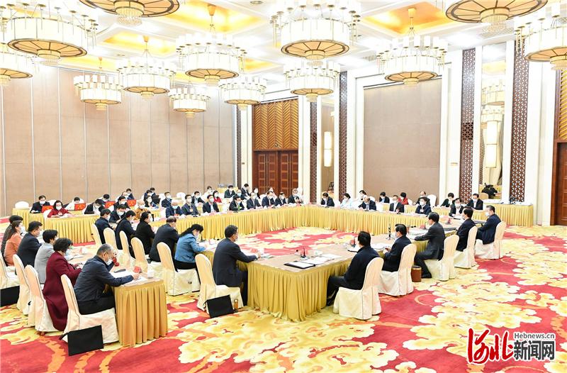 河北省代表团审议两高报告王东峰许勤等发言