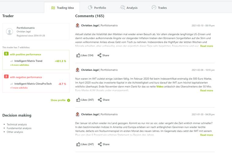 wikifolio：“零时差”社交投资平台