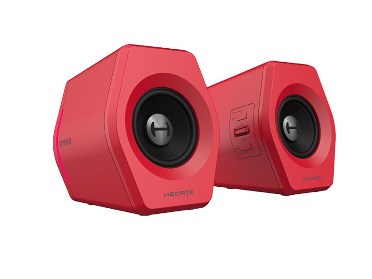 漫步者HECATEG5000红色音响,漫步者HECATE电竞游戏系列音箱
