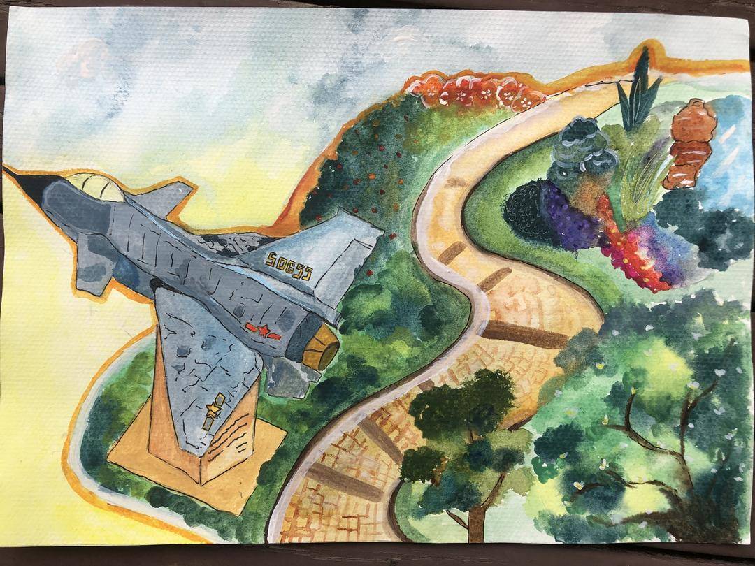 毕业生手绘校园时光表白母校,关于校园的的唯美手绘