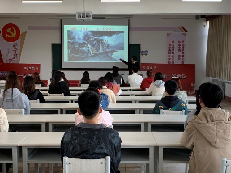 艺术学院100年党史故事绘画图,党史教育学习绘画作品