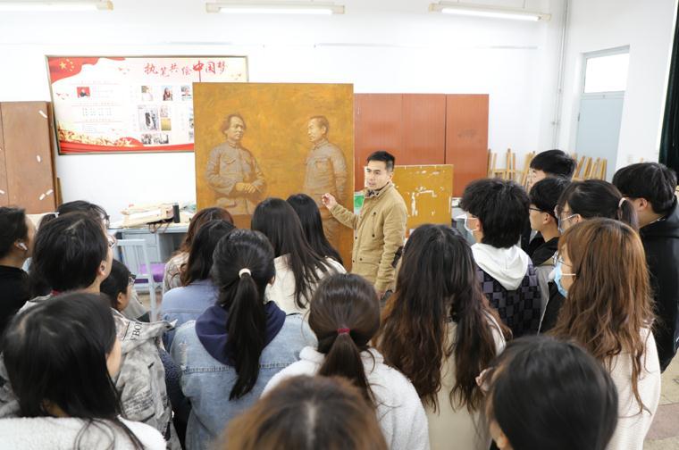 艺术学院100年党史故事绘画图,党史教育学习绘画作品