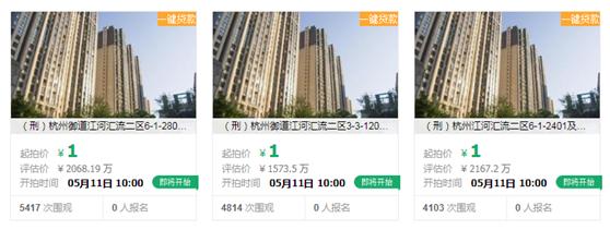 杭州上亿豪宅被拍卖,28套千万级豪宅被法拍