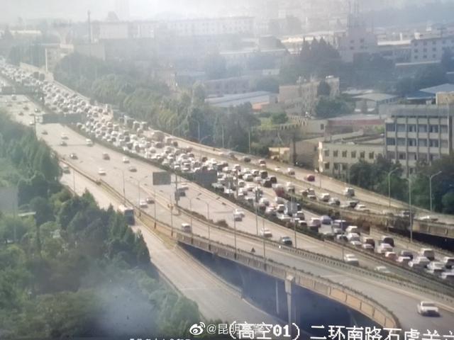5月5日昆明高速路况实时查询,昆明广福路车流量