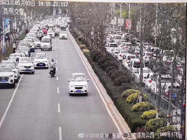 5月5日昆明高速路况实时查询,昆明广福路车流量