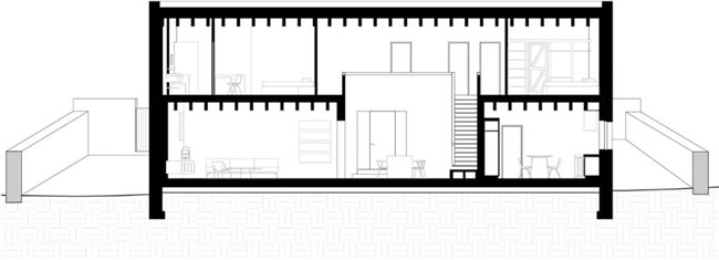 素色灰瓷砖和花纹灰砖拼接,石材和陶土砖铺装