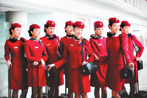 国航空乘时代的风景线