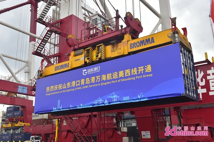 青岛港增美国西海岸快线,山东港口青岛港航线增至223条
