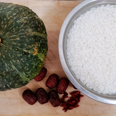 贝贝南瓜糯米饭年夜饭,贝贝南瓜红糖糯米饭教程