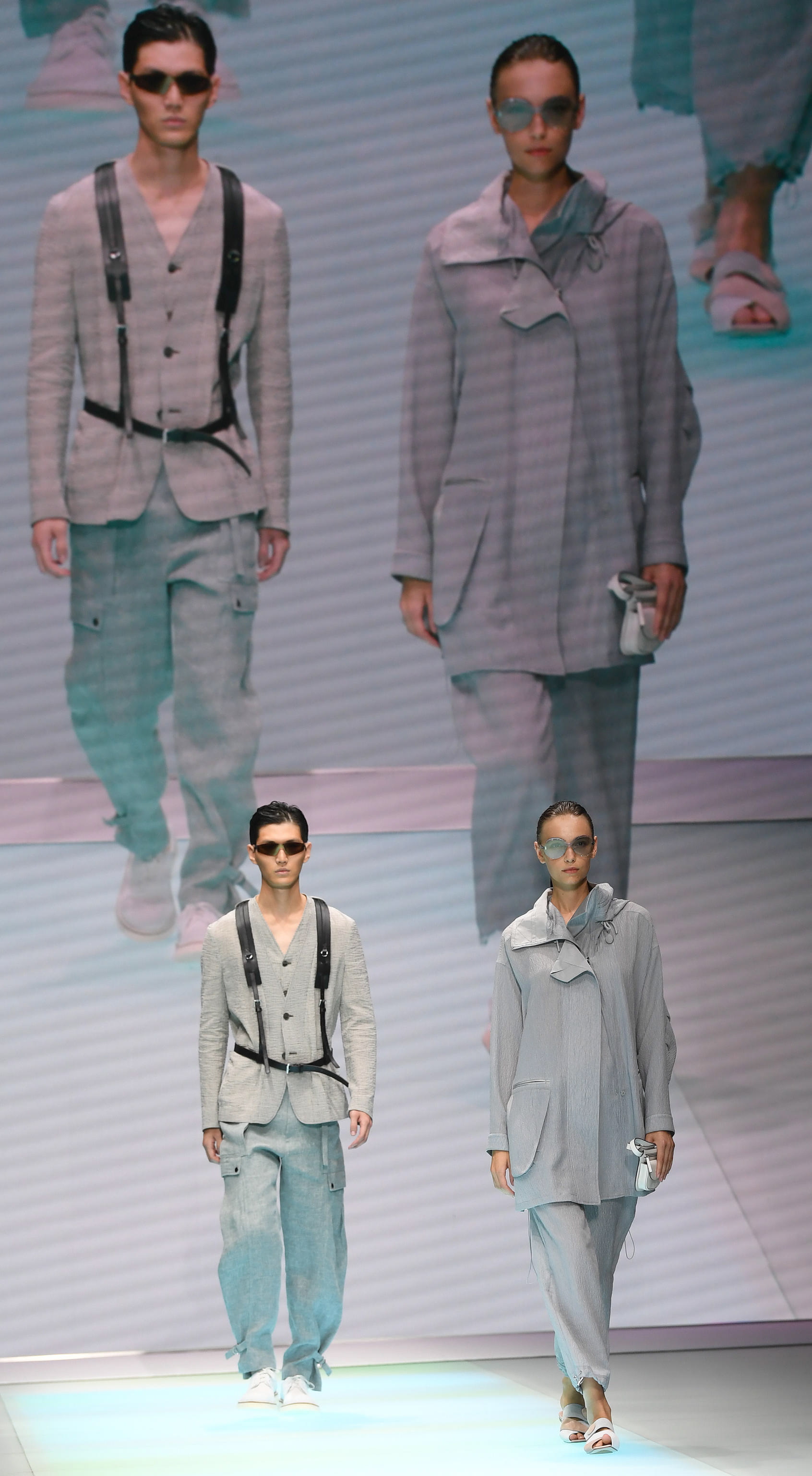 米兰时装周春夏,米兰时装周阿玛尼品牌时装秀