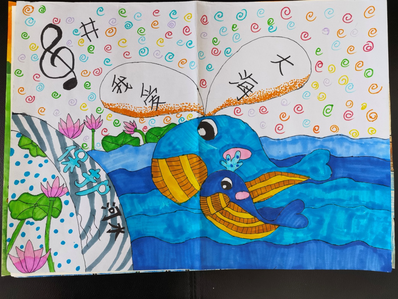 保护美丽河湖创建文明城市绘画,保护美丽河湖绘画大全五年级