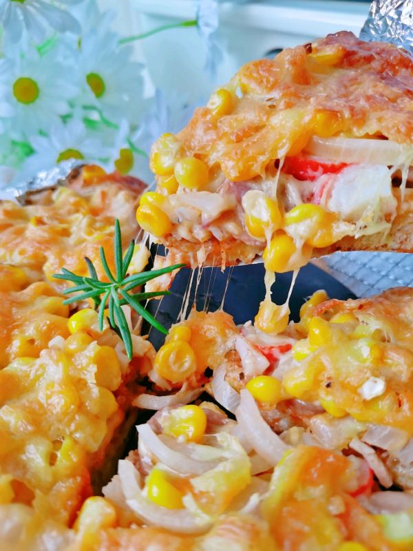 快手披萨吐司片的做法步骤,懒人爱做快手吐司披萨的做法