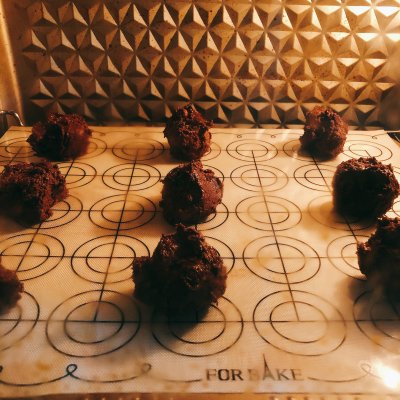 布朗尼海盐巧克力薄脆饼干,布朗尼脆巧克力饼干