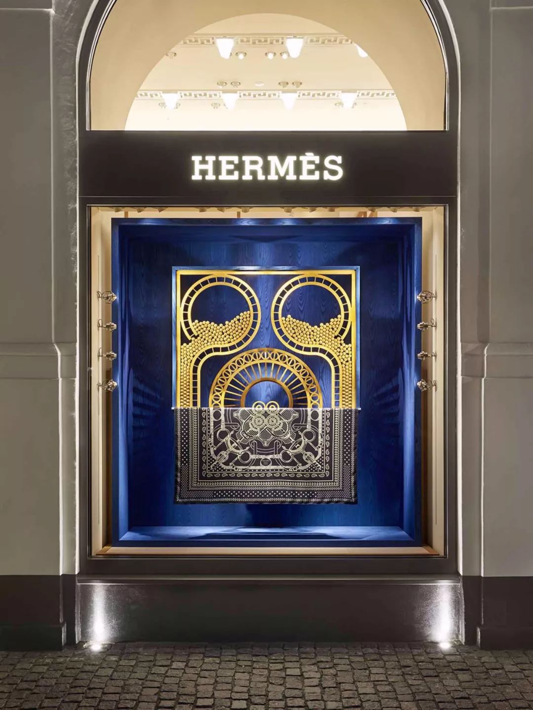 爱马仕橱窗展示设计手绘图,爱马仕2023橱窗设计最新款